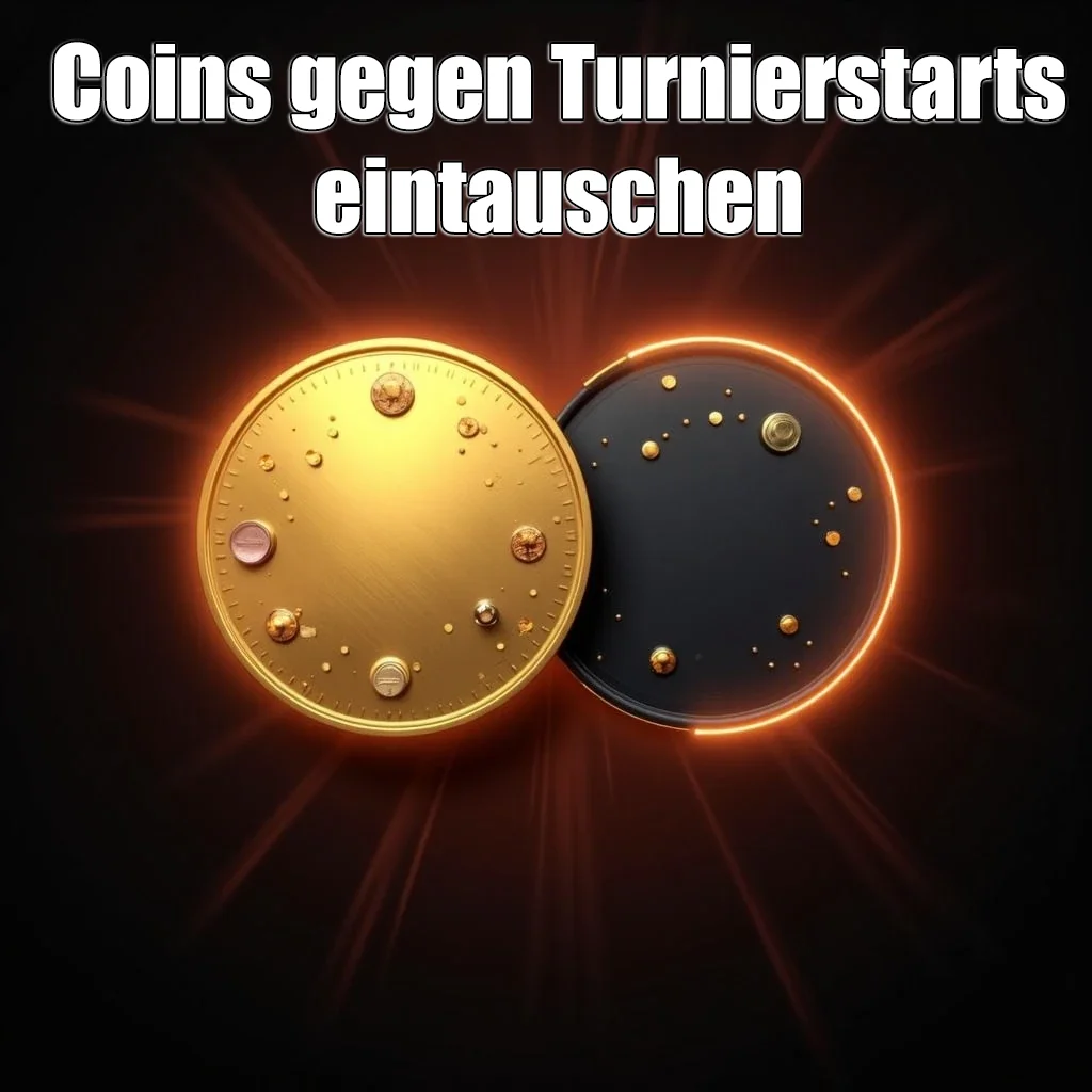 Coins gegen Turnierstarts eintauschen